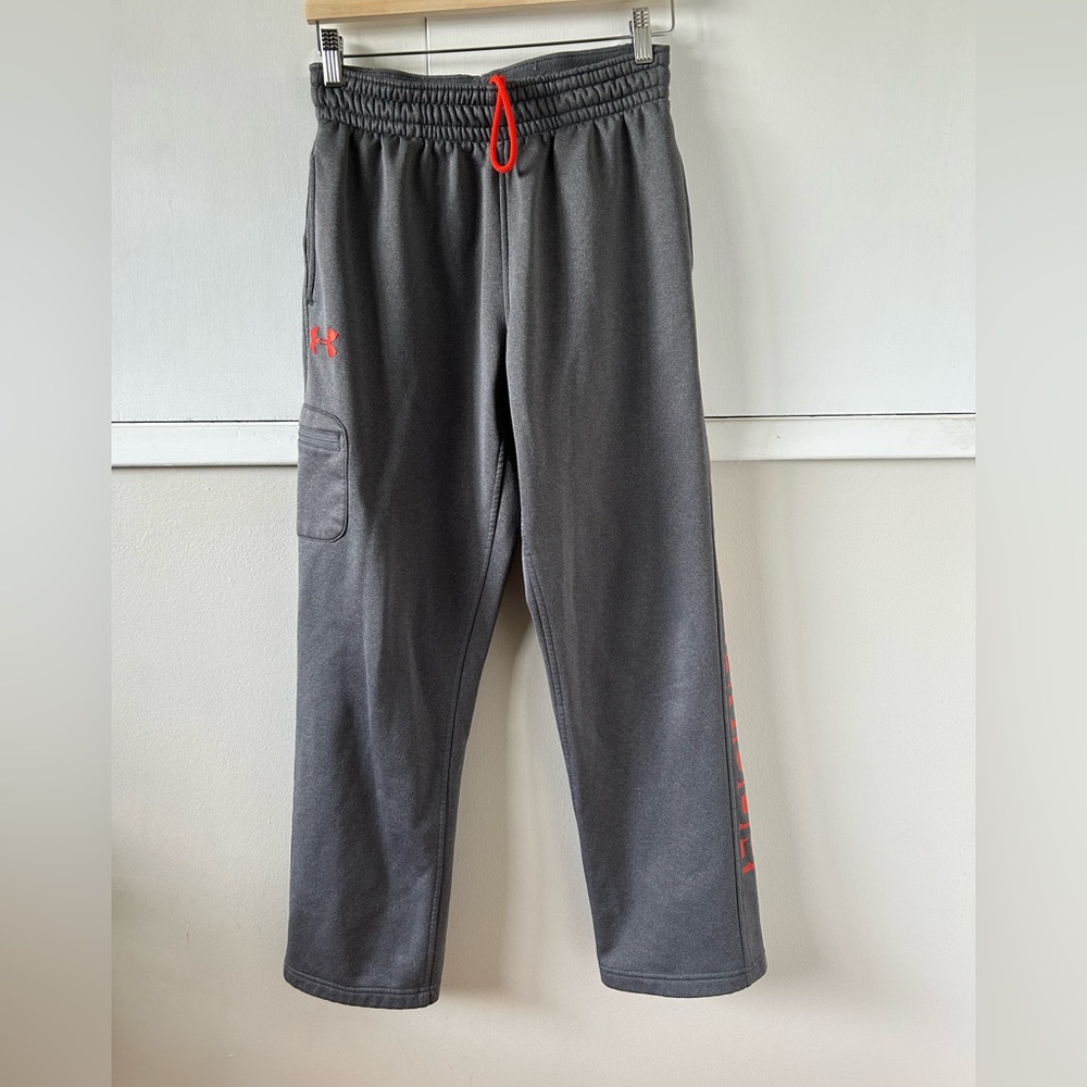 Under Armour Gray Joggers with Red Details